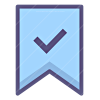Flat Label Right B B icon